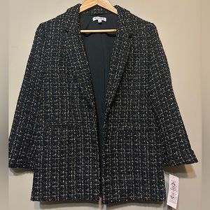 ANTHROPOLOGIE NANETTE LEPORE NWT Black & Gold Blazer &